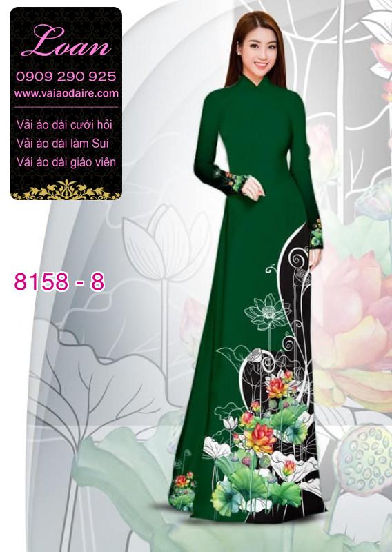 Vải áo dài hoa Sen
