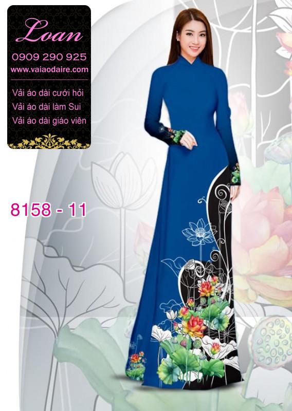 Vải áo dài hoa Sen
