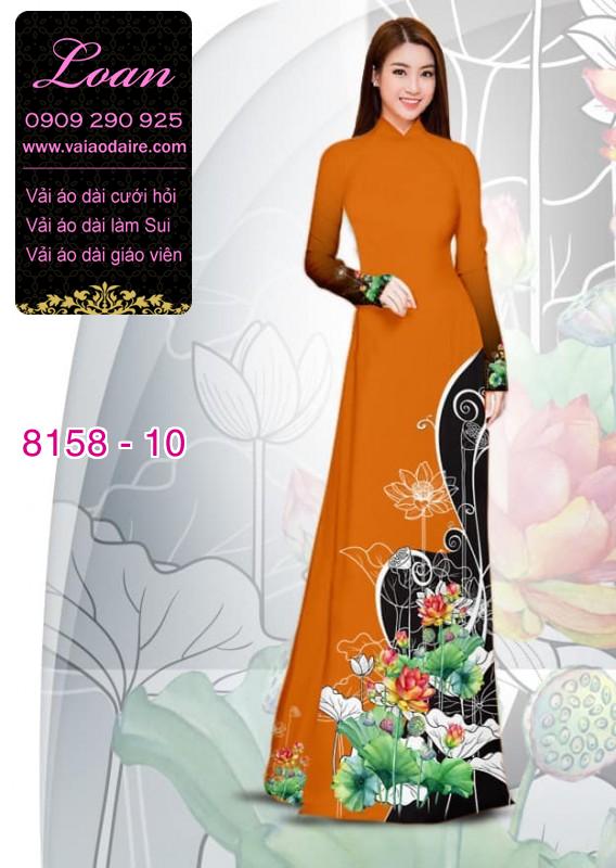 Vải áo dài hoa Sen
