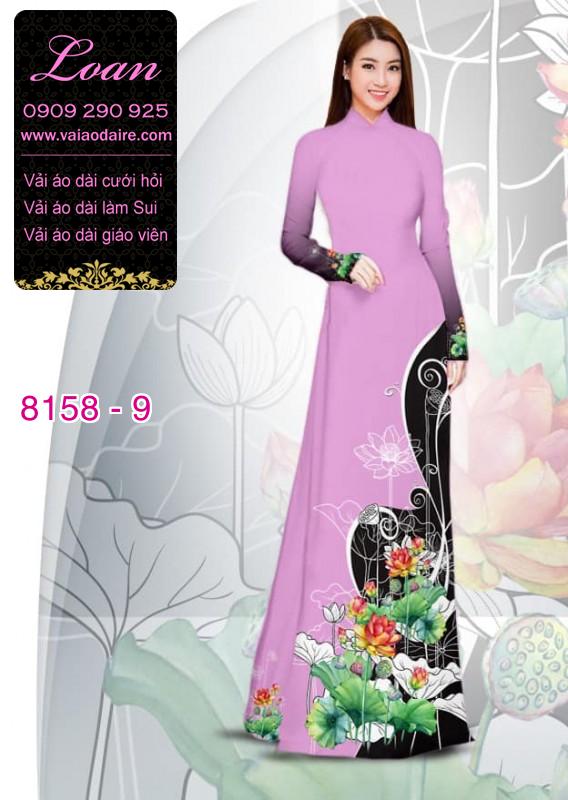Vải áo dài hoa Sen