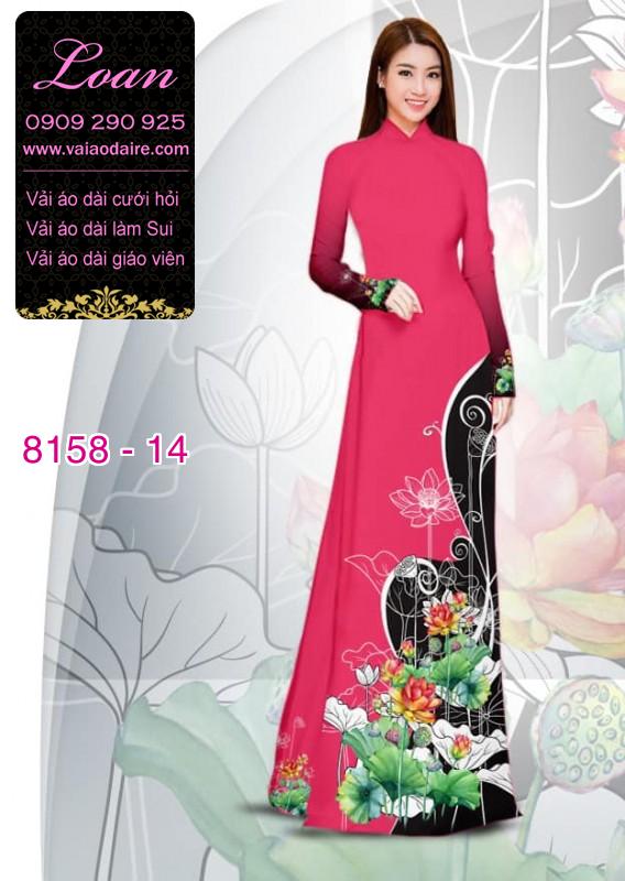 Vải áo dài hoa Sen
