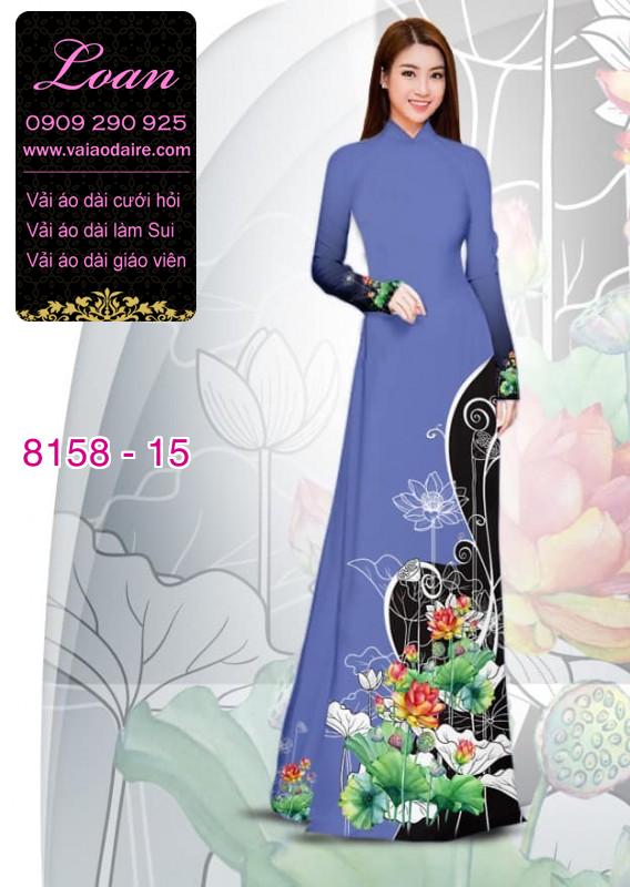 Vải áo dài hoa Sen