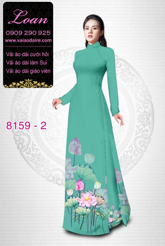Vải áo dài hoa Sen