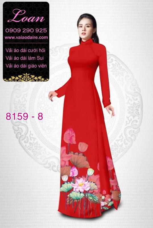 Vải áo dài hoa Sen