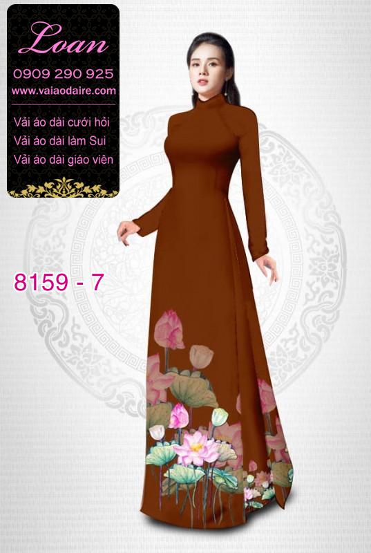 Vải áo dài hoa Sen