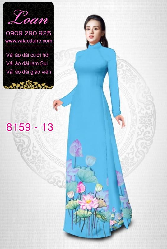 Vải áo dài hoa Sen