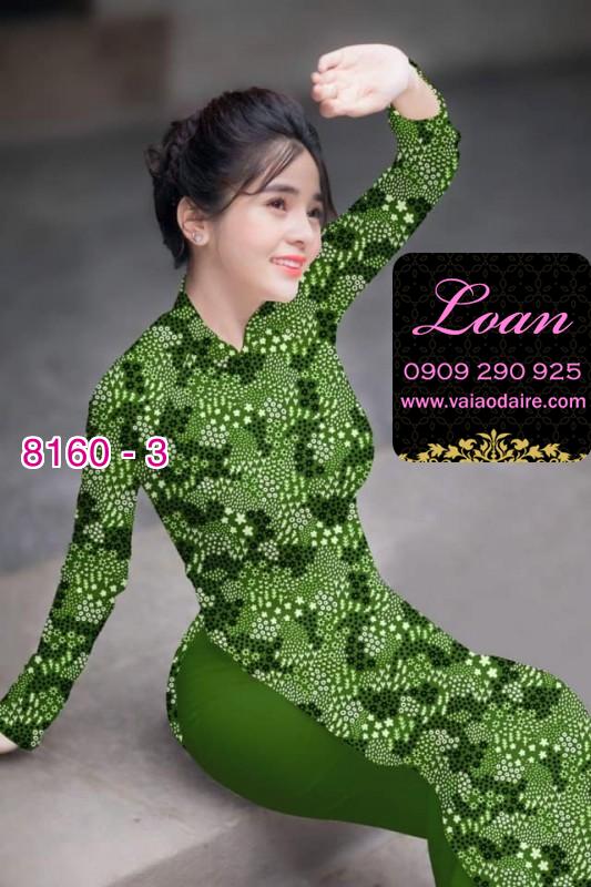 Vải áo dài hoa nhí