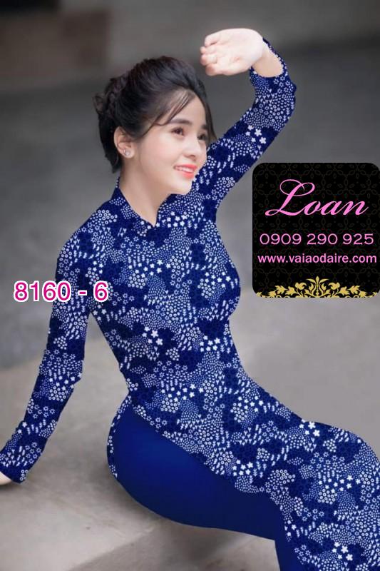 Vải áo dài hoa nhí