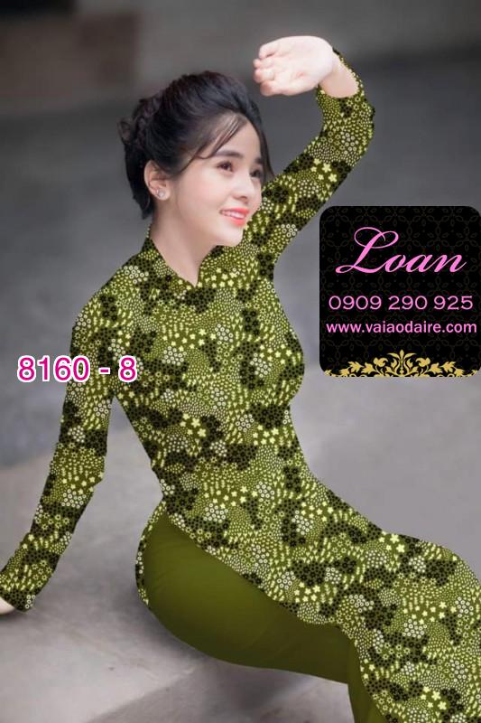 Vải áo dài hoa nhí