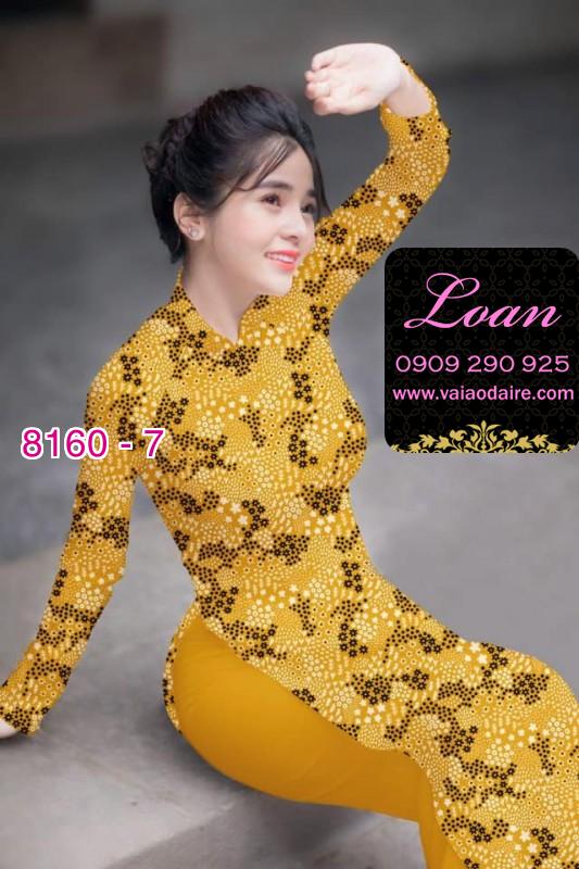 Vải áo dài hoa nhí