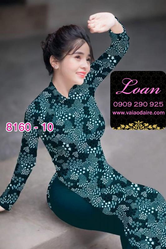 Vải áo dài hoa nhí