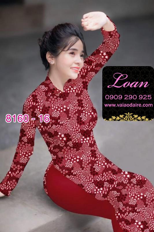 Vải áo dài hoa nhí