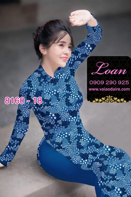 Vải áo dài hoa nhí