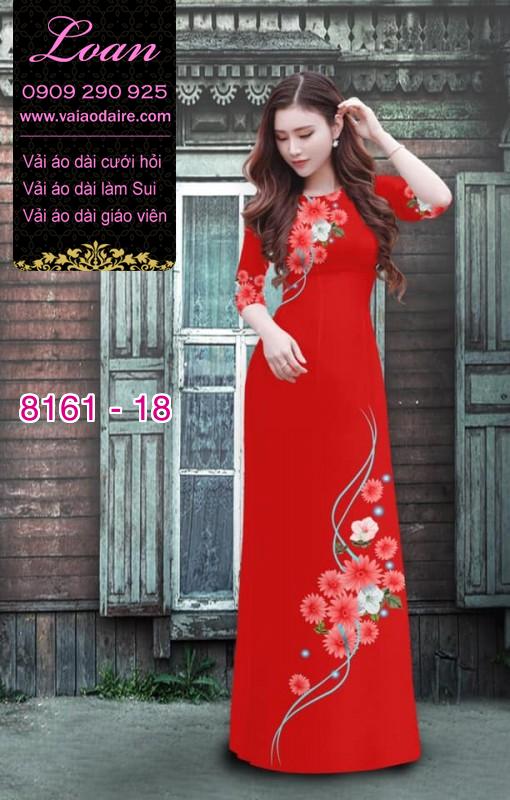 Vải áo dài hoa nhí