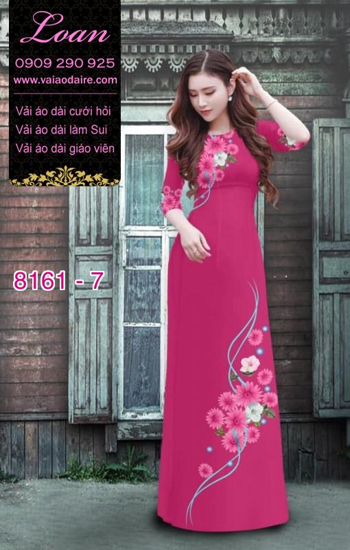 Vải áo dài hoa nhí