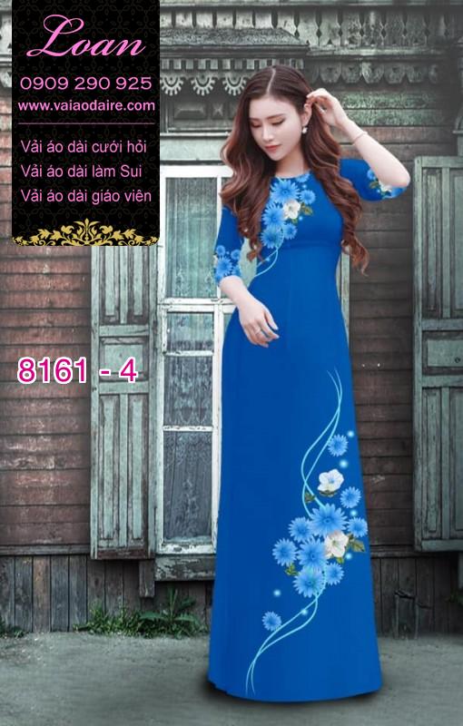 Vải áo dài hoa nhí