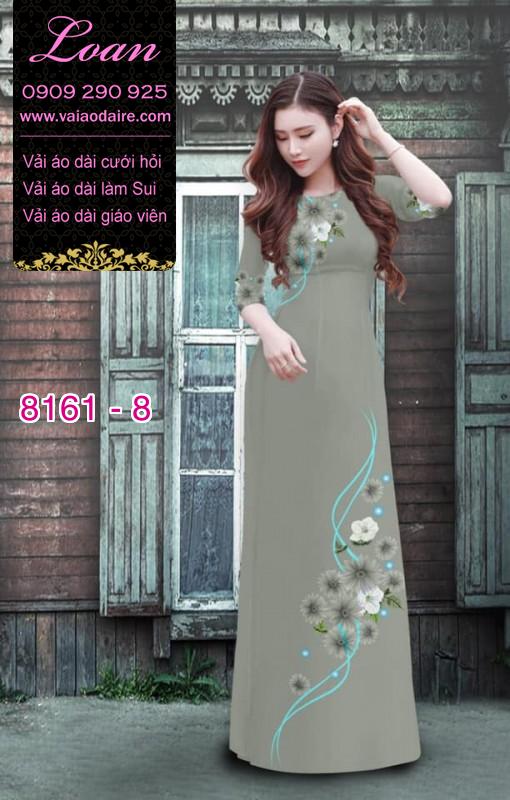 Vải áo dài hoa nhí