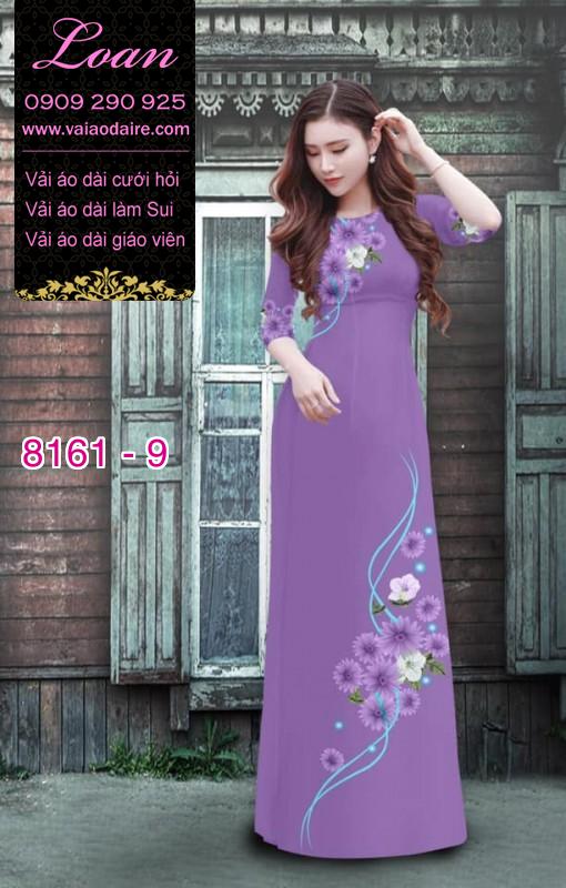 Vải áo dài hoa nhí