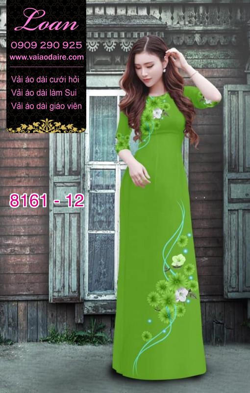Vải áo dài hoa nhí