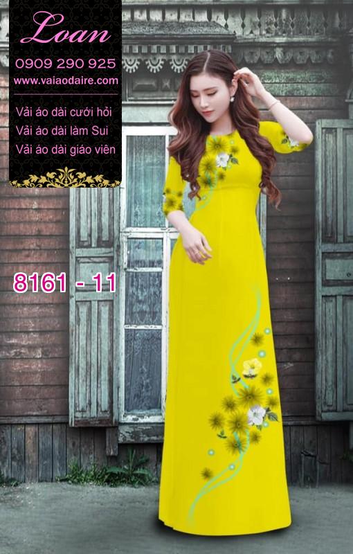 Vải áo dài hoa nhí