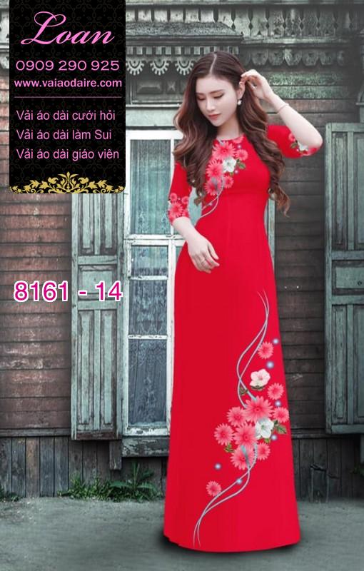 Vải áo dài hoa nhí