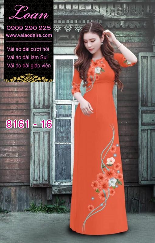 Vải áo dài hoa nhí