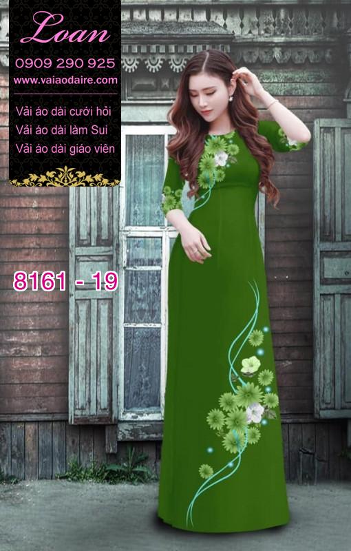Vải áo dài hoa nhí
