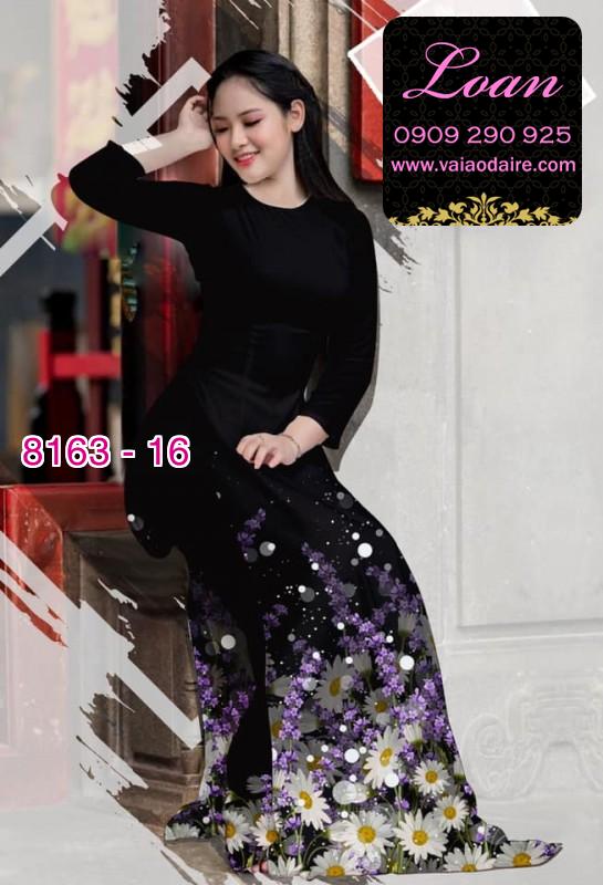 Vải áo dài hoa Cúc