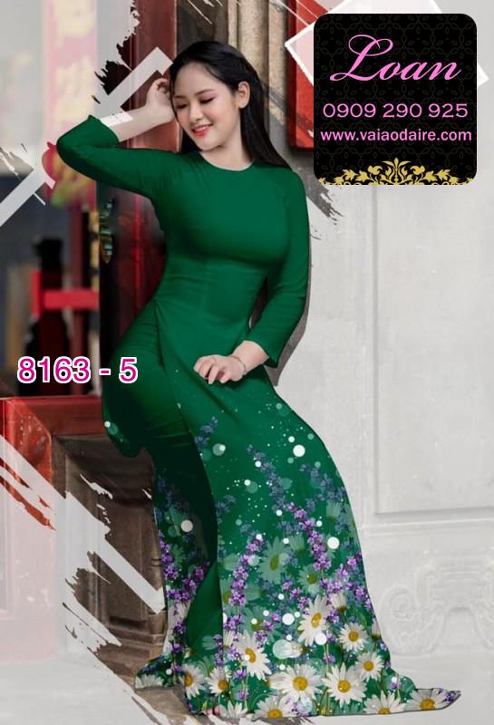 Vải áo dài hoa Cúc