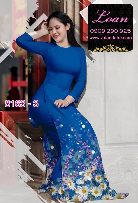 Vải áo dài hoa Cúc