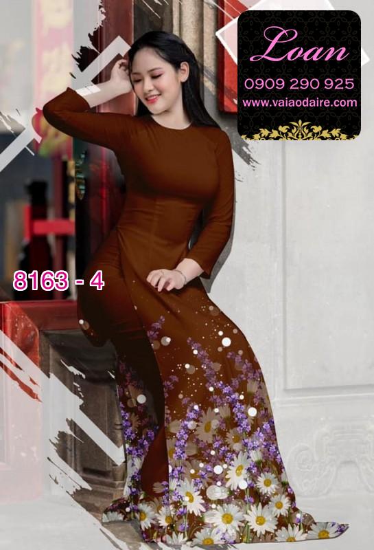 Vải áo dài hoa Cúc