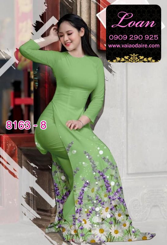 Vải áo dài hoa Cúc