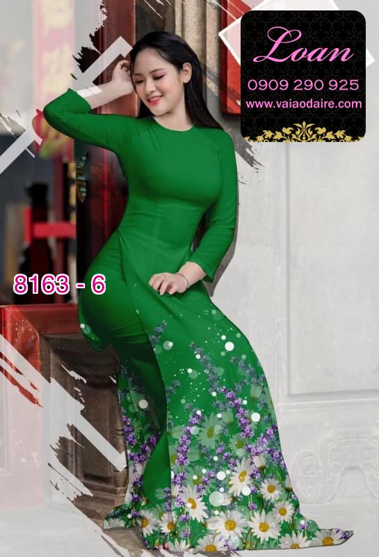 Vải áo dài hoa Cúc