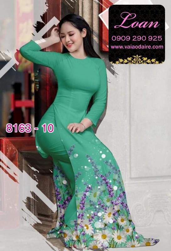 Vải áo dài hoa Cúc