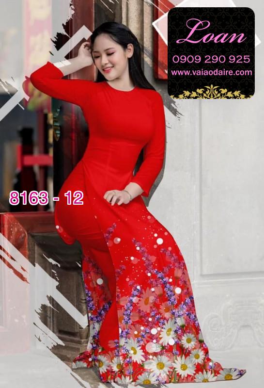 Vải áo dài hoa Cúc