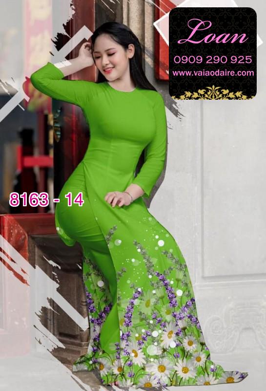 Vải áo dài hoa Cúc