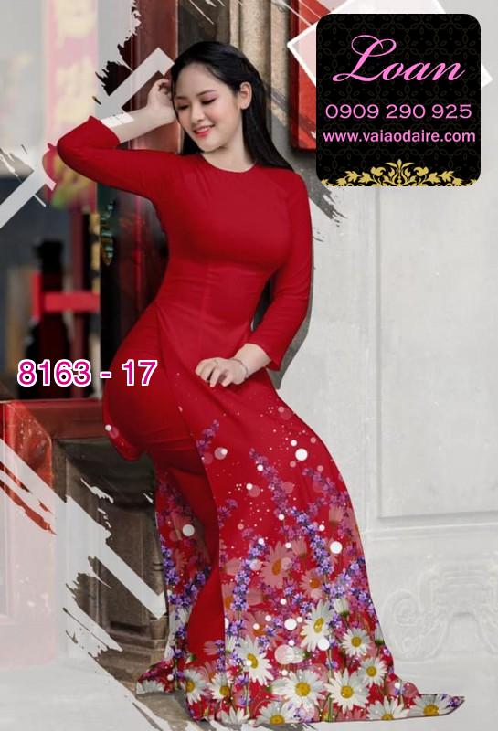Vải áo dài hoa Cúc