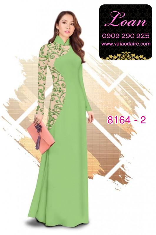 Vải áo dài hoa 3D
