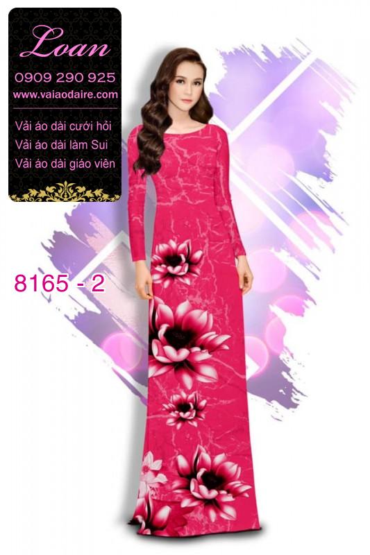 Vải áo dài hoa 3D