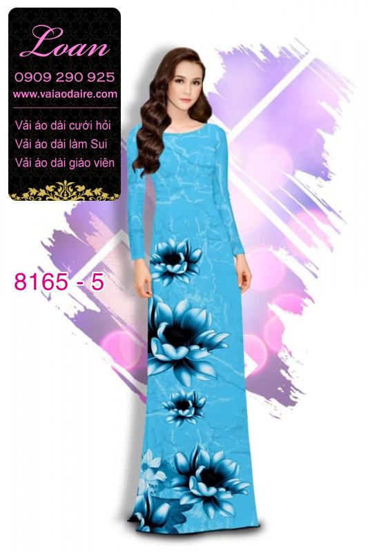 Vải áo dài hoa 3D