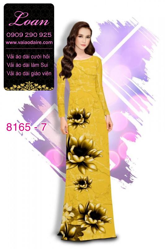 Vải áo dài hoa 3D