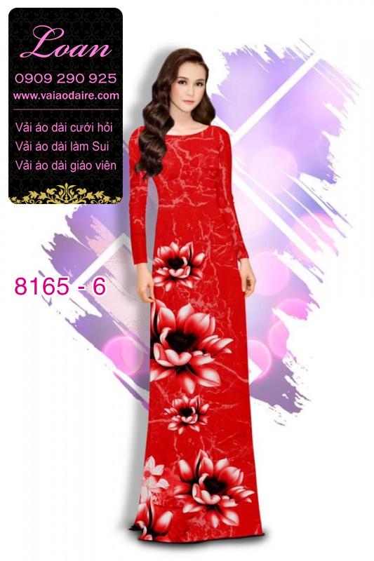 Vải áo dài hoa 3D