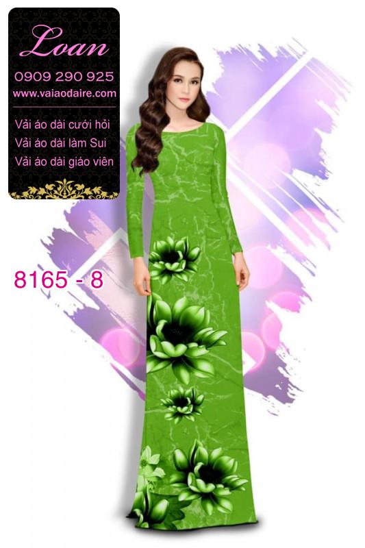 Vải áo dài hoa 3D