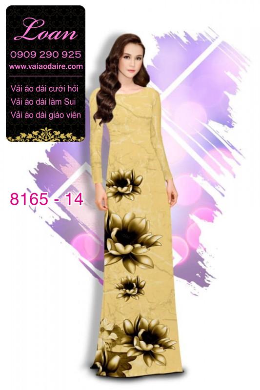Vải áo dài hoa 3D