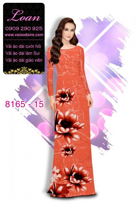 Vải áo dài hoa 3D