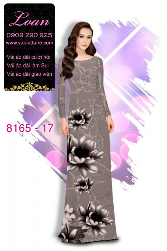 Vải áo dài hoa 3D