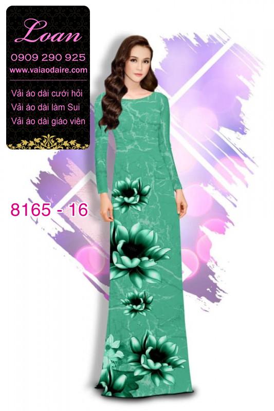 Vải áo dài hoa 3D