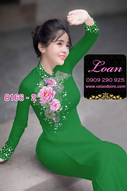 Vải áo dài hoa 3D