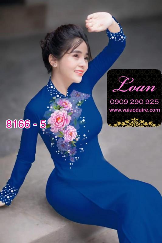 Vải áo dài hoa 3D