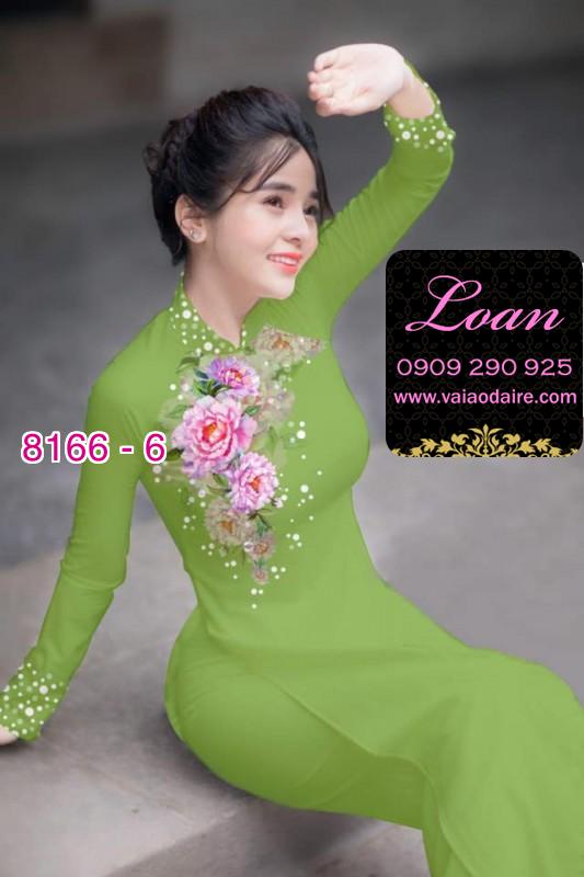 Vải áo dài hoa 3D